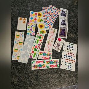 90s Y2k Sticker Lot Mrs. Grossman Foil Floral Animal‎ Block Numbers Bundle 2000s
